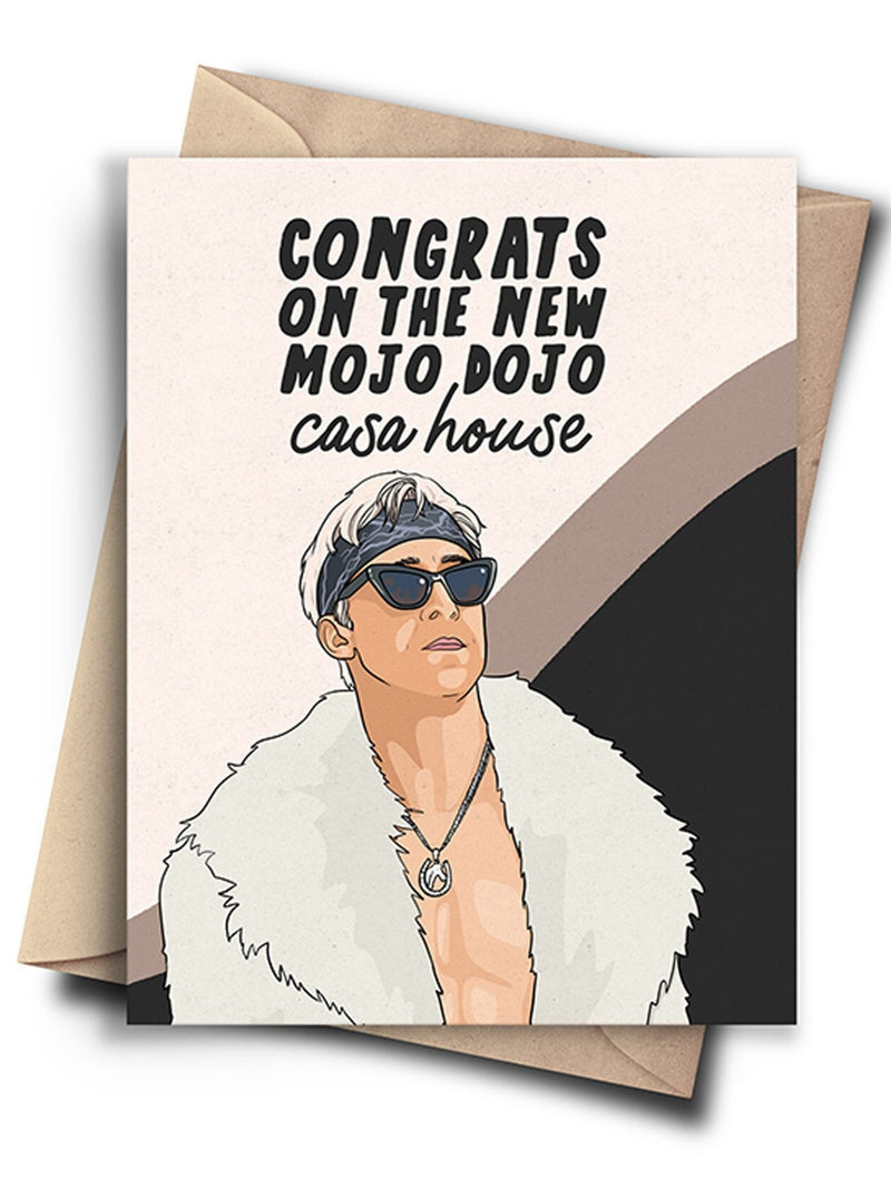 Pop Culture Housewarming Card - Funny Congratulations Card for First Time Homeowners, Couples, Best Friends house warming flower