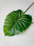 25" Palm Leaf, Monstera Leaf, Green Stem, Greenery, Faux Leaf, Artificial Plants, Green stems, Leaf Stem, Home Accents, Wedding Greens faux plants