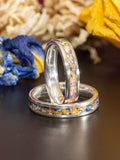 Flower Preservation Ring | Memorial Ring | Wedding Keepsake | Send Your Preserved Flowers | Flower Wedding Ring | Sterling Silver Bouquet ANNIVERSARY