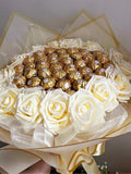 Glitter Rose Chocolate Bouquet Artificial Flowers Ferrero Rocher Lindt Birthday Anniversary Baby Shower Gift Ideas Easter Mothers Day Bouquet