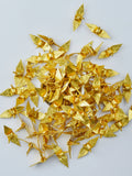 1000 Gold Flower Pattern Origami Paper Crane - Made Small 1.5 inch - for handmade pattern Japanese for wedding decor gift anniversary FLOWER DELIVERY