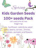 100+ seeds Kids Garden Seed Collection - 10 Amazing Seed Varieties - Non-GMO seeds bulk