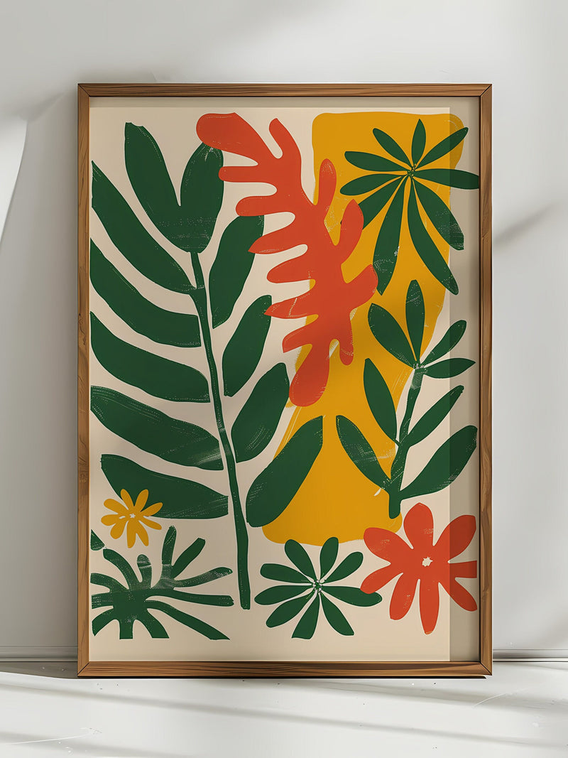 Matisse Style Wall Art Floral Print - Modern Botanical Home Decor Boho Flower Market House Warming Gift Digital Instant Download Products house warming flower
