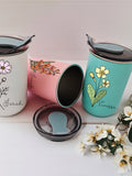 Birth Flower Tumbler with Name, Birthday Flower Tumbler, Matching Bridesmaid Gifts For Bachelorette Party Trips, Shower Gifts birthday flower