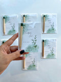 Personalized Wedding Seed Pencil Favor: Floral Card & Kraft Envelope seeds bulk