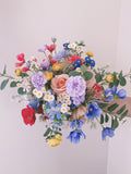 Wildflower Bridal Bouquet: Colorful Spring Summer Wedding Flowers wedding flower