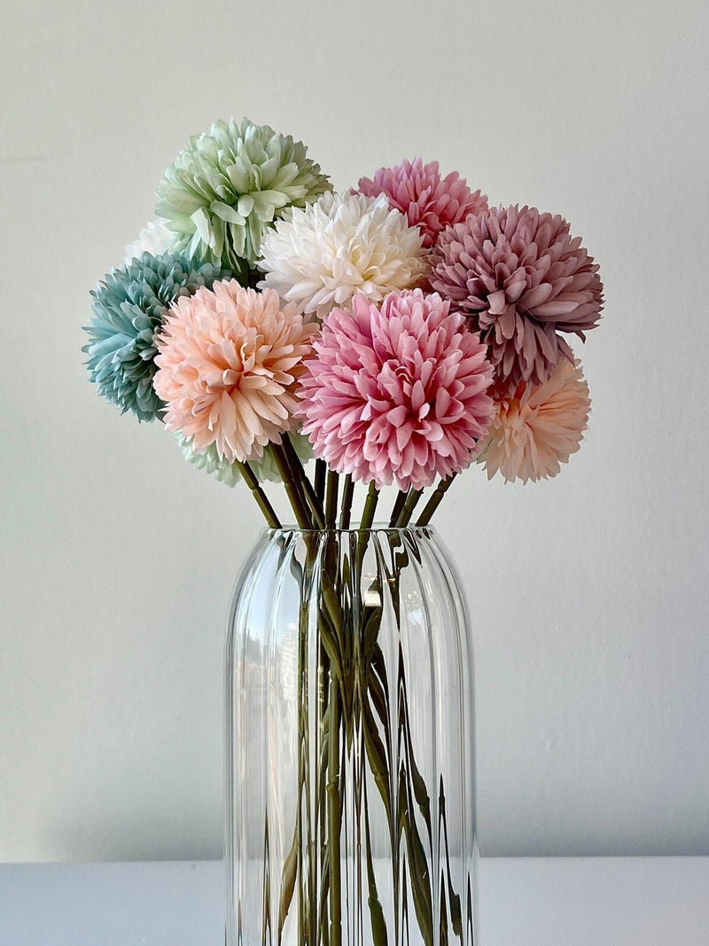 Silk Dandelion Flower Ball Bouquet 28cm/11 inches 5 Piece Home Decor Shower/Wedding/Celebrations Flower Arrangement Bouquet FLOWER DELIVERY
