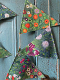 Waterproof Floral Garden Bunting: Double Sided Outdoor Decor house warming flower