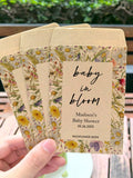 Baby Shower Wildflower Seed Packets/Welcome Baby Favors in Bulk/Baby in Bloom/Boby Seed Favors/Custom Newborn Baby Gifts/Gift for Girl Boy seeds bulk
