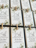 Personalized Anniversary Seed Packet Favors, Green Foliage Tag ANNIVERSARY