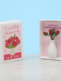 I Blooming Love You Matchbox Gift: Handmade Paper Roses in Vase Love Romance Flower