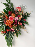 Tropical Wedding Arch flower with Bright Colors, Summer Wedding Bridal Bridesmaid Bouquets, Tropical Theme Wedding Flowers, Protea Bouquets wedding flower