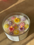 Daisy flower candle/soy candle/flower candle favor/house warming gift/ birthday gift/gift favor/Mothers day gift/Flower Doughbowl Candle house warming flower