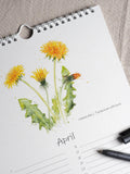Perpetual flowering calendar/ birthday calendar/ perpetual calendar A4 / garden calendar birthday flower