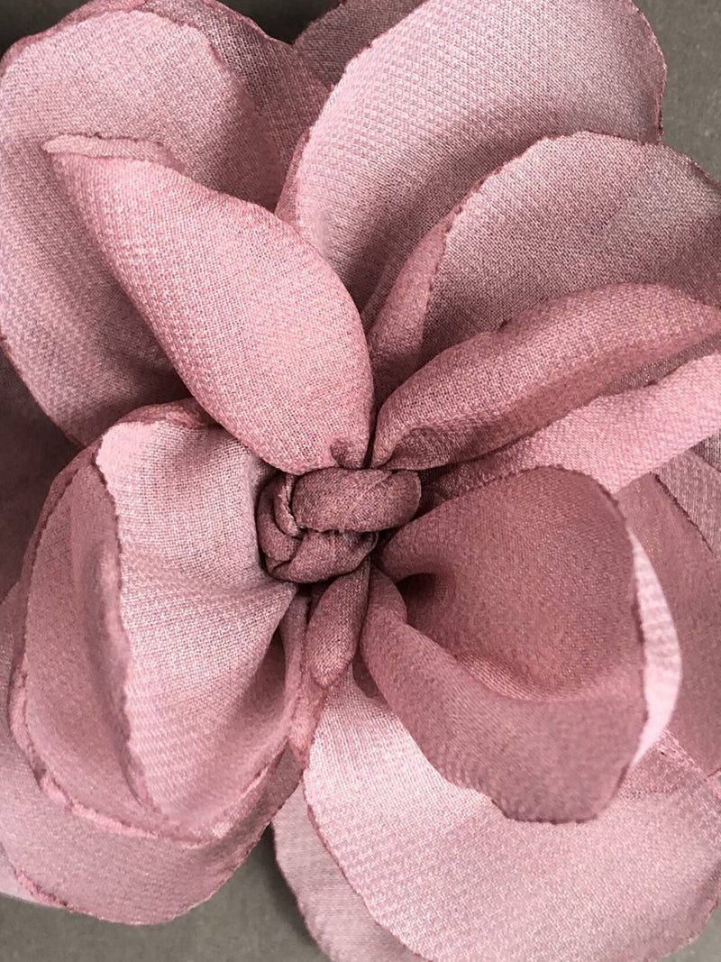 Silk chiffon flower brooch silk flower
