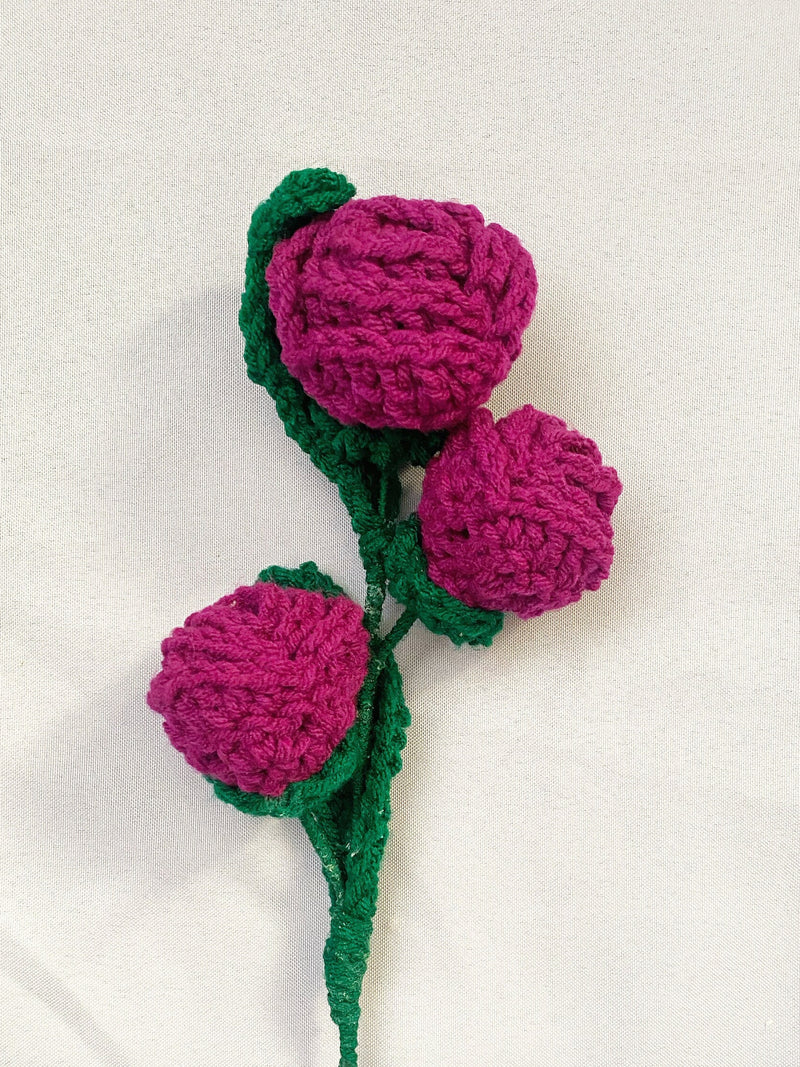ROSE BRANCH | Fairy Rose | Handmade Crochet Flower | Bouquet | crochet | valentines day gift | MotherÕs day flower spore