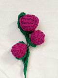 ROSE BRANCH | Fairy Rose | Handmade Crochet Flower | Bouquet | crochet | valentines day gift | MotherÕs day flower spore