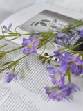 Faux Delphinium Blossom Branch - High Quality Artificial Flower / DIY / Floral / Wedding / Bouquet / Home Decoration / Gifts / Purple faux plants