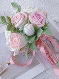 Handmade Crochet Rose Bouquet: Wedding Bridal Decor Bouquet
