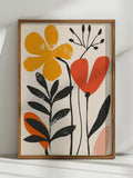 Matisse Style Wall Art Floral Print - Modern Botanical Decor Earthy Tones Boho Flower Market House Warming Gift Digital Instant Download house warming flower