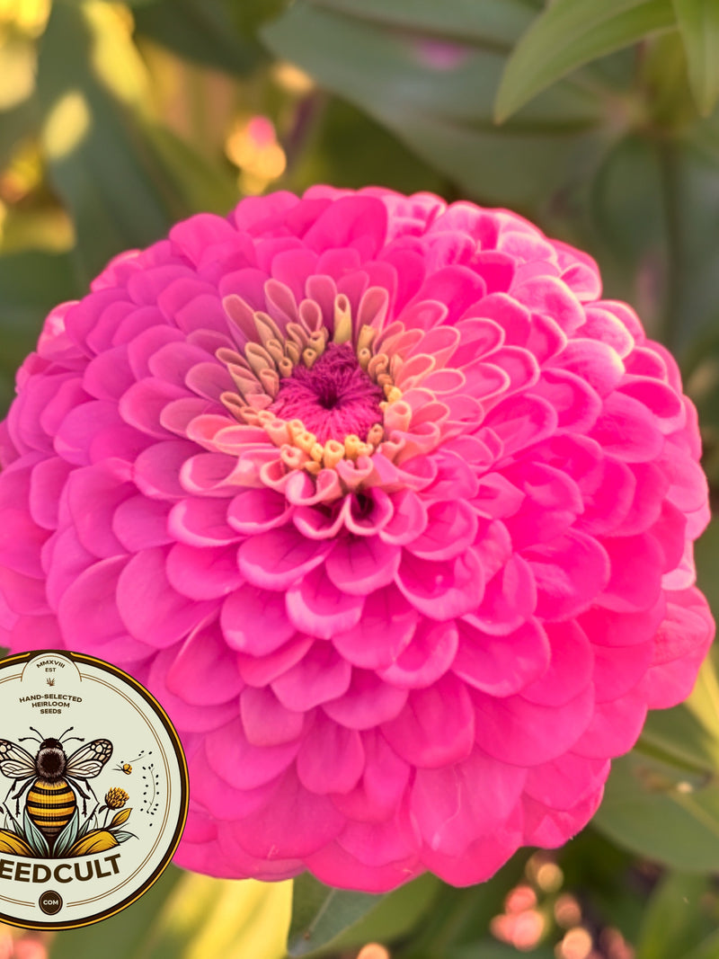 Benarys Giant Carmine Rose Zinnia Seeds, Largest Giant Zinnias, Zinnia Elegans ZE1725 flower seeds