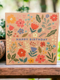 Wildflower Hearts Birthday Card | Floral Greeting Card birthday flower
