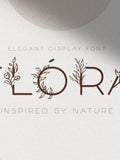 Fl—ra - A Delicate Floral Font | Romantic Flower Font | Wedding Display Font Love Romance Flower