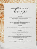 Housewarming Printable, God Bless Your New Home, Housewarming Gift, New Home Gift, House Blessing, Gift Basket Printable, Editable Template house warming flower