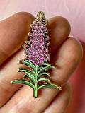 Fireweed Hard Enamel Pin: Wildflower Lapel Pin, Wildflower Wedding flower spore