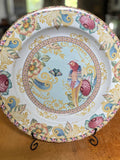 Vintage Spode Imperialware Sumatra Rose Dish, Tropical Bird Decor (15.5
