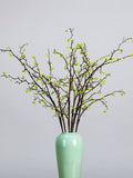 Artificial Shooting Branch with Tender Leaves, Faux New Growth Branches, Realistic Greenery Stems, Decorative Leafy Twigs, Home Floral Decor faux plants
