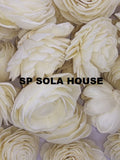 Sola Wood Flower Assortment: Natural White & Mixed Color, 6cm FLOWER DELIVERY