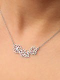 Personalized Birth Flower Necklace, Stainless Steel Floral Jewelry birthday flower