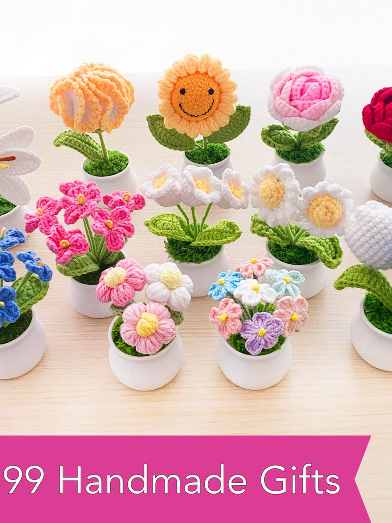 All 9.99 Handmade Crochet Flowers | Forget me not | Rose | Sunflower | Poppy | Tulip | Strawberry | Daisy | Lily | Puff | 10 dollars Gifts house warming flower
