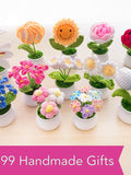 All 9.99 Handmade Crochet Flowers | Forget me not | Rose | Sunflower | Poppy | Tulip | Strawberry | Daisy | Lily | Puff | 10 dollars Gifts FLOWER DELIVERY