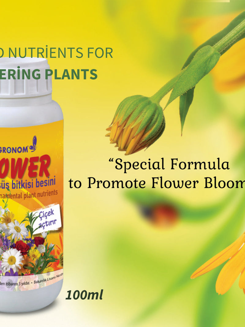 Nutrients for Flowering Plants,Liquid Plant Food Fertilizer, Flower Enhancer, (100ml) flower spore