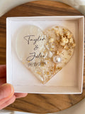 Personalized Magnet Favor, Epoxy magnet, Engagement gift, Bridal Shower Favors,Dried Flower Magnet for Guest,Wedding Gifts,Wedding Magnet wedding flower