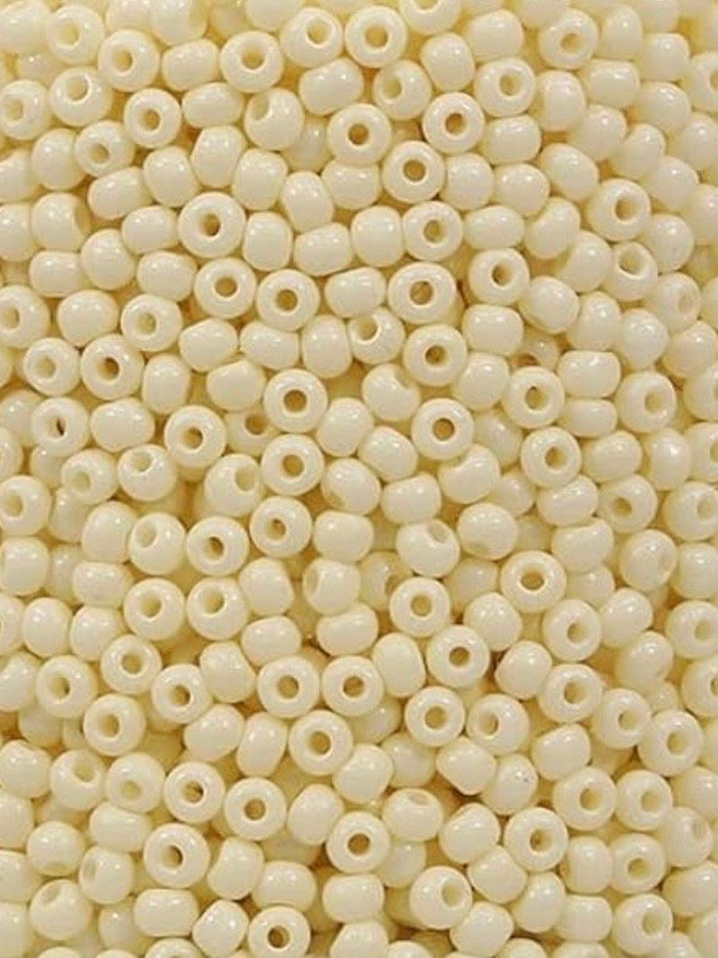 12/0 Beige glass seed bead, 15 gram bag seeds bulk