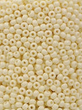 12/0 Beige glass seed bead, 15 gram bag seeds bulk