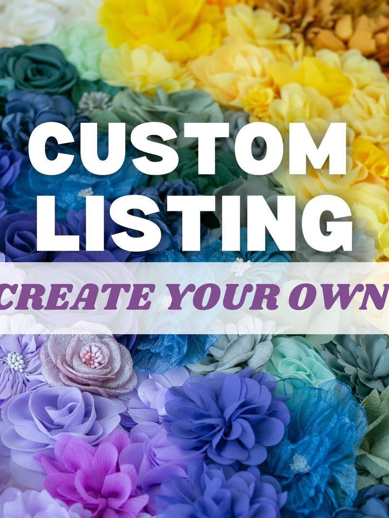Custom Color Fabric Flower Grab Bag: DIY Millinery Embellishments silk flower