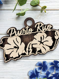 Puerto Rico State Ornament, Thespesia Maga Grandiflora Floral Ornament, PR State Flower Decor House Warming Gift Moving Away Gift Home State house warming flower