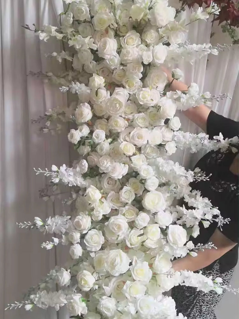 Artificial Rose Flower Garland,Flower Runner,Table Centerpiece,Floral Arrangement,Wedding Arrangement,Wedding Arch flower FLOWER DELIVERY