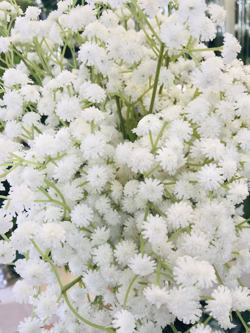 Real Touch White Baby's Breath Stem 24" (Wedding Bouquet, Wedding Arrangement) wedding flower