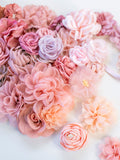 Fabric Flower Grab Bag: Rainbow Craft Applique Variety Pack FLOWER DELIVERY