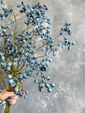 Faux Blueberry Branch - Artificial Plant - Blue faux plants