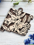 New Mexico State Ornament, Yucca Flower Floral Ornament, NM State Flower Decor, House Warming Gift, Moving Away Gift Home State Memento house warming flower