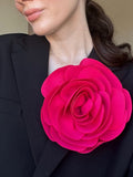 Silk Flower Brooch: Elegant Flower Corsage for Dress, Vintage Style Gift, Cherry blossom pin silk flower