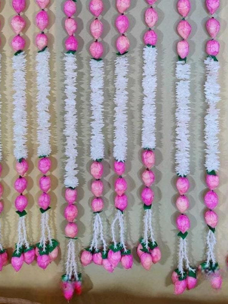 5ft Jasmine Garland Ð Wall Hanging, Artificial Flower Decoration for Wedding & Home Decor house warming flower