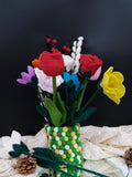 Felt Flowers Bouquet, Everlasting Flowers, Spring Flower, HouseWarming Gift, Mothers Day Gift, Handmade Flower Bouquet,SustainableFakeFlower house warming flower