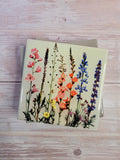 Wildflower Sublimation Ceramic Coaster Set house warming flower